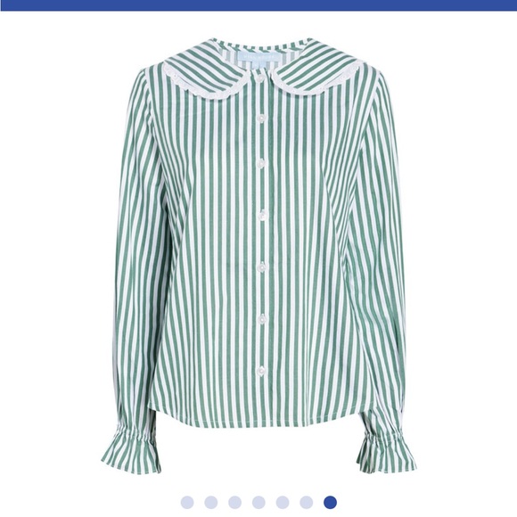 NWT Hill House Cypress Pajama Set Green Stripe L - Picture 5 of 5